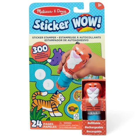 Stempel z naklejkami Sticker Wow Tygrys Melissa and Doug