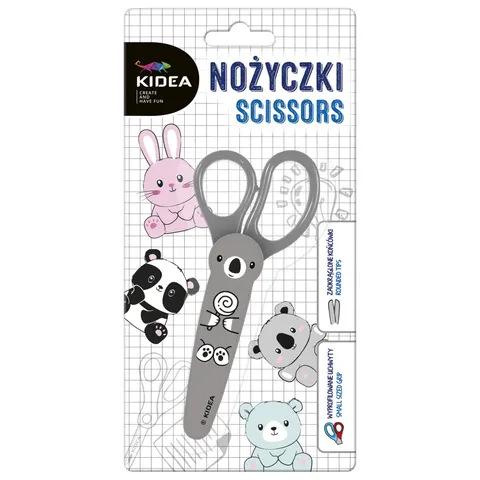 Nożyczki z figurką, w etui. Kidea