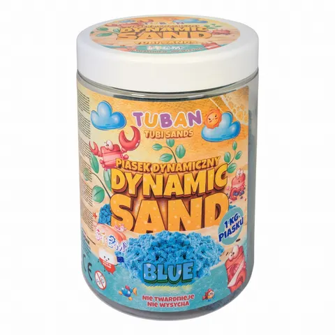 Piasek dynamiczny niebieski 1kg. Tuban
