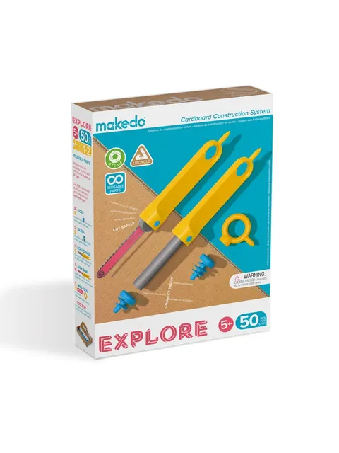 Zestaw narzędzi do konstruowania DIY- Explore 50el. Makedo