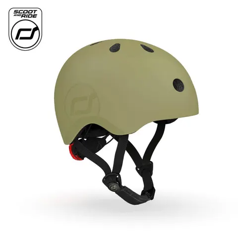 SCOOTANDRIDE Kask S-M dla dzieci 3+ Olive