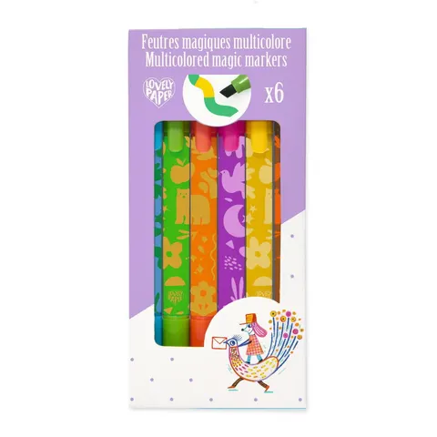Magiczne wielokolorowe markery - Djeco