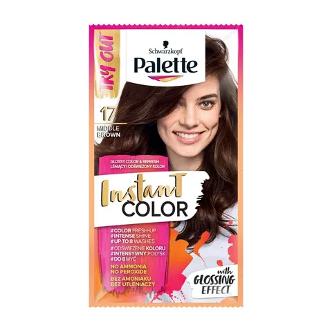 PALETTE INSTATNT SZAMPON KOLORYZUJĄCY 17 ŚREDNI BRĄZ