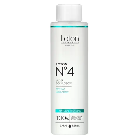 LOTON NATURALNY 4 LAKIER DO WŁOSÓW 120ML ZAPAS