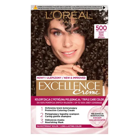 LOREAL EXCELLENCE FARBA KOLORYZUJĄCA 5 JASNY BRĄZ