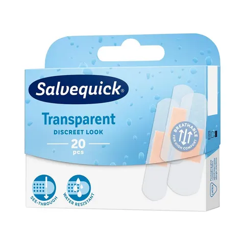SALVEQUIK PLASTRY 20 SZT. TRANSPARENT 626524
