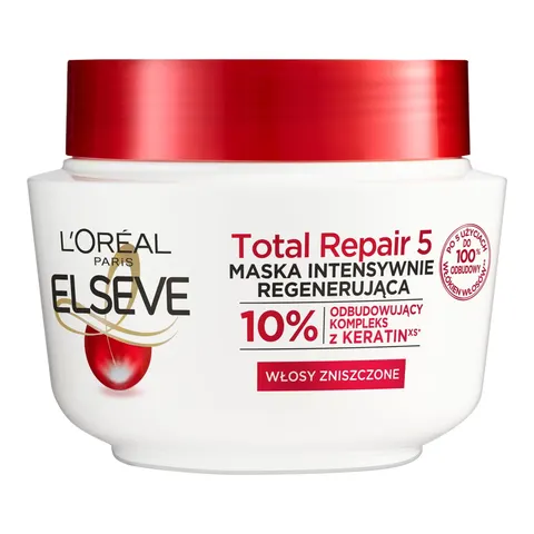 LOREAL ELSEVE MASKA DO WŁOSÓW 300ML TOTAL-REPAIR 5