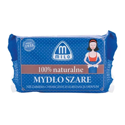 Milo 100% naturalne szare mydło w kostce 175g