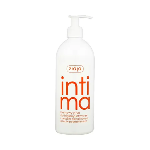 Ziaja intima kremowy płyn do higieny intymnej z kwasem askorbinowym przeciw podrażnieniom, 500ml