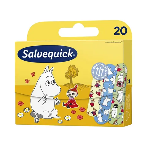 SALVEQUIK PLASTRY 20 SZT. MOOMIN MIXED 516524