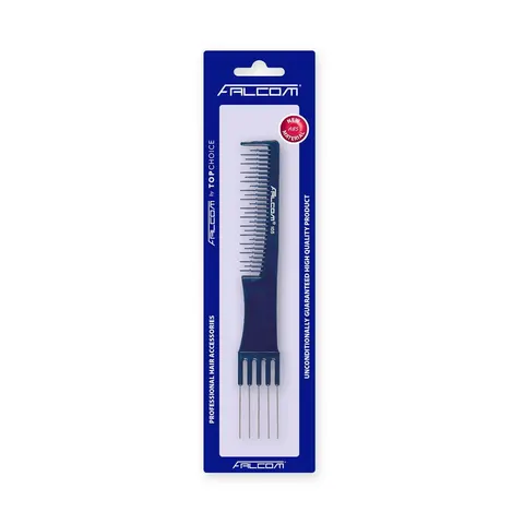 Top choice falcon 105 grzebień do włosów kręconych z widelcem