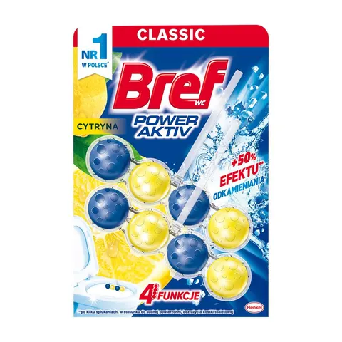 BREF KOSZYK DO WC POWER AKTIV 50GX2 CYTRYNA