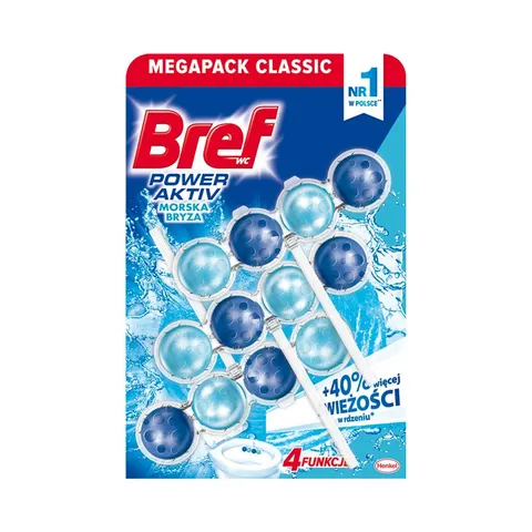 Zawieszka WC BREF Power Aktiv 3x50g Ocean