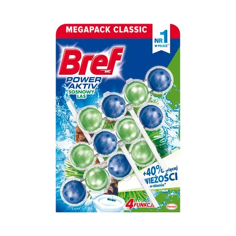BREF WC Power Activ Pine zawieszka do muszli 3x50g