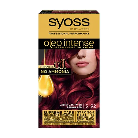 SYOSS FARBA KOLORYZUJĄCA OLEO 5-92 BRIGHT RED. KOLOR CZERWONA.