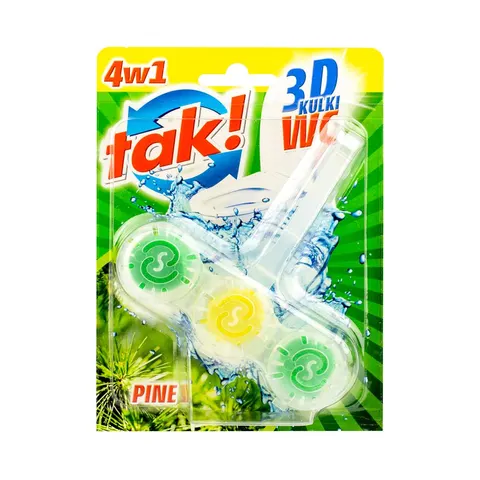 TAK KULKI DO WC 3D 40G PINE