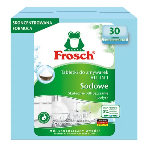 FROSCH Sodowe Tabletki do Zmywarek All in On, 30 szt