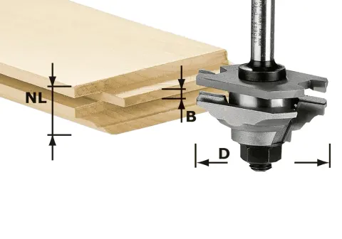 Festool Frez profilowy do wypustów HW S8 D46 x D12-FD 490643