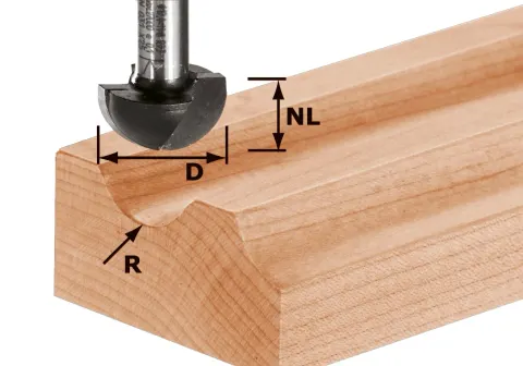 Festool Frez do wgłębień półokrągłych HW S8 R4 490983
