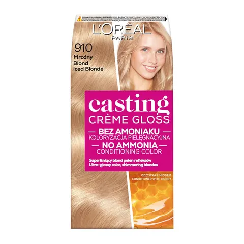 LOREAL CASTING CREME GLOSS FARBA KOLORYZUJĄCA 910 MROŹNY BLOND