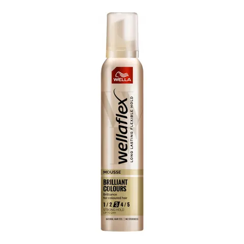 WELLAFLEX PIANKA DO WŁOSÓW 200ML BRILLIANT COLOURS STRONG HOLD 3