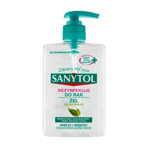 SANYTOL ŻEL DO RĄK 250ML DEZYNFEKUJĄCY