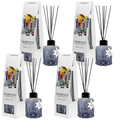 TROPICANA Patyczki zapachowe TOKYO 100 ml, pakiet 4 szt.