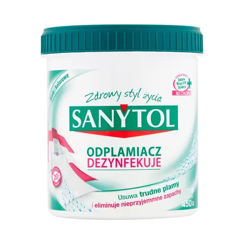 SANYTOL DEZYNFEKCJA ODPLAMIACZ W PROSZKU 450G