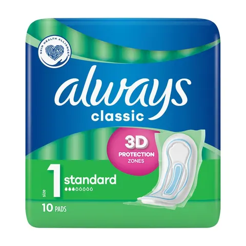 ALWAYS PODPASKI CLASSIC 10 SZT. STANDARD