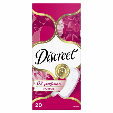 DISCREET WKŁADKI HIGIENICZNE NO PERFUME NORMAL 20 SZT.