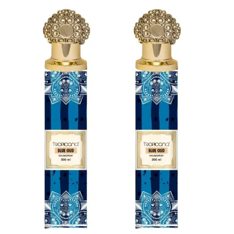 TROPICANA ARABIC Ekskluzywny odświeżacz powietrza w sprayu perfumowany BLUE OUD 300 ml, pakiet 2 szt.