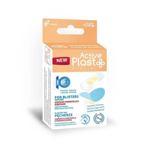 ACTIVE PLAST PLASTRY NA PĘCHERZE MIX 5 SZT.