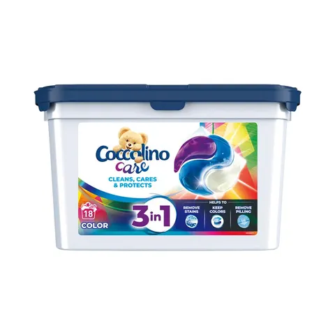 COCCOLINO KAPSUŁKI DO PRANIA 3IN1 18P COLOR
