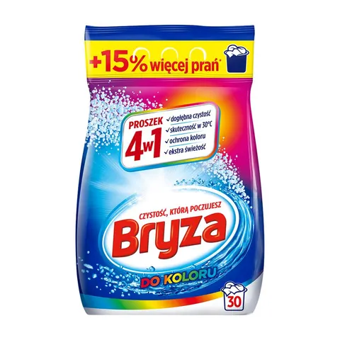 BRYZA 4W1 PROSZEK DO PRANIA 30P 1.95KG KOLOR