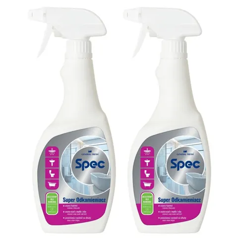 GENERAL FRESH SPEC ODKAMIENIACZ Spray do łazienki KAMIEŃ, RDZA, OSAD Z MYDŁA 500 ml, pakiet 2 szt.