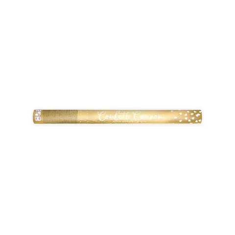 [55845] Tuba strzelająca konfetti serca złote 60cm