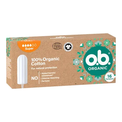 OB ORGANIC TAMPONY 16 SZT. SUPER