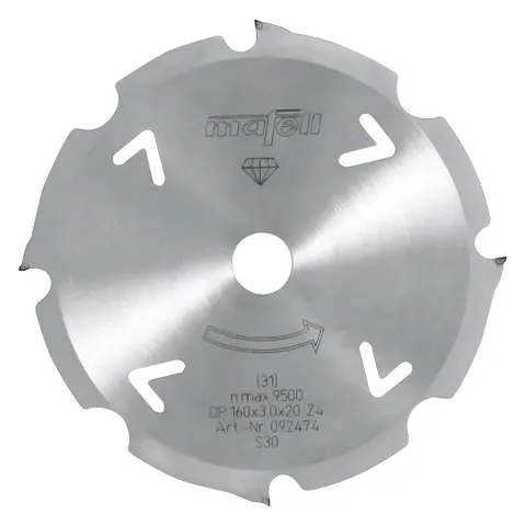 Mafell Tarcza diamentowa DIA 160x3,0/2,4x20 mm, 4 Z FT/TT, 092474