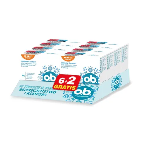 OB PROCOMFORT TAMPONY 8 SZT. 6+2 SUPER