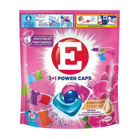 E KAPSUŁKI DO PRANIA 3+1 39 SZT. KOLOR ORCHIDEA&OLEJEK MAKADAMIA