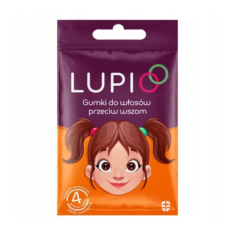 LUPIO GUMKI DO WŁOSÓW PRZECIW WSZOM 4 SZT.