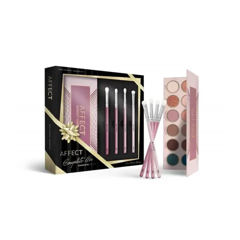 AFFECT ZESTAW PREZENTOWY COMPLETE ME PALETA CIENI SWEET HARMONY 12KOL+PĘDZELKI