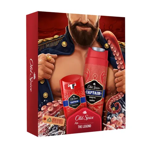 OLD SPICE ZESTAW PREZENTOWY CAPTAIN STICK+ŻEL POD PRYSZNIC