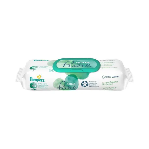 PAMPERS CHUSTECZKI DLA DZIECI ZAPAS 48 SZT. AQUA PURE