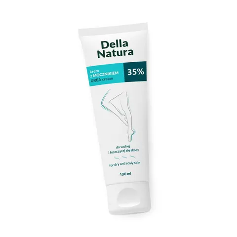 DELLA NATURA KREM DO STÓP 100ML Z MOCZNIKIEM 35% SUCHA I ŁUSZCZĄCA SIĘ SKÓRA
