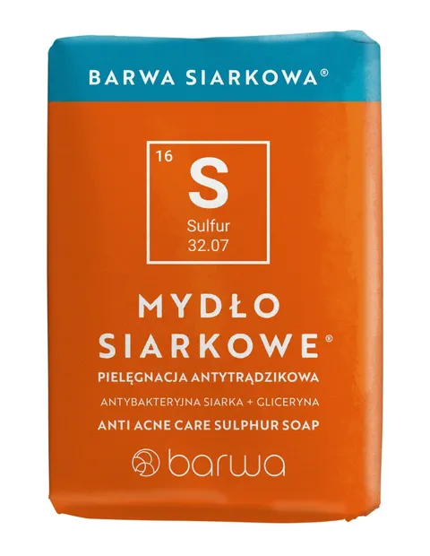 Mydło SIARKOWE w kostce "Barwa Siarkowa" 100g BARWA