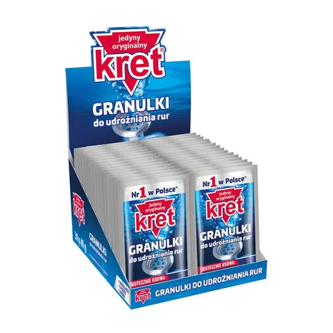KRET GRANULKI DO UDROŻNIANIA RUR 40G 30 SZT.