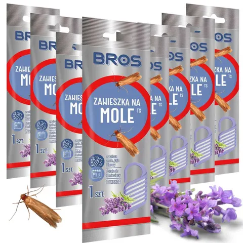BROS Zawieszka na mole LAWENDA, pakiet 8 szt