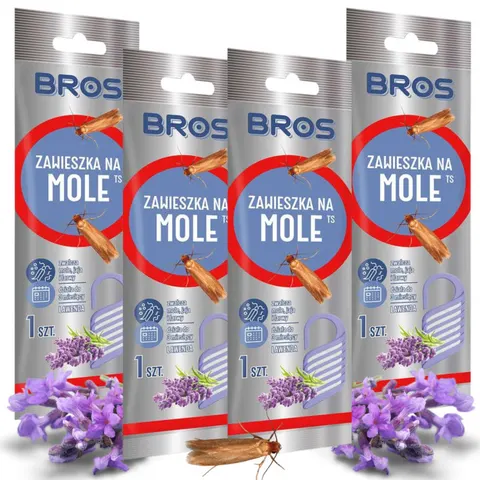 BROS Zawieszka na mole LAWENDA, pakiet 4 szt