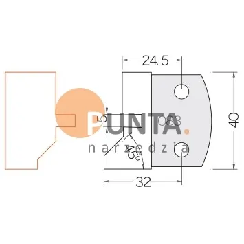 Dimar nóż prof. HM 083 40 symbol: D3308342